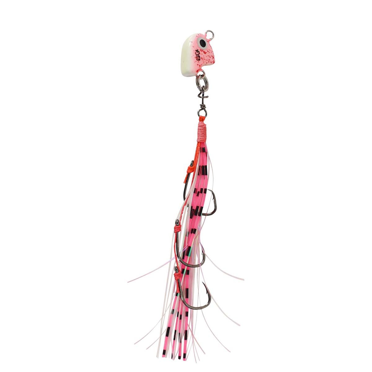 Vexed Bottom Meat Junior Jig Lure 10g Coral Prawn Glow, Coral Prawn Glow, bcf_hi-res