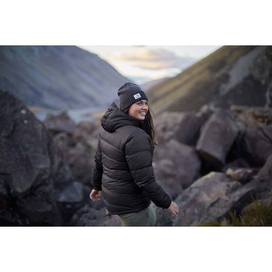 Macpac Women's Halo Hooded Down Puffer Jacket V2, Black, bcf_hi-res