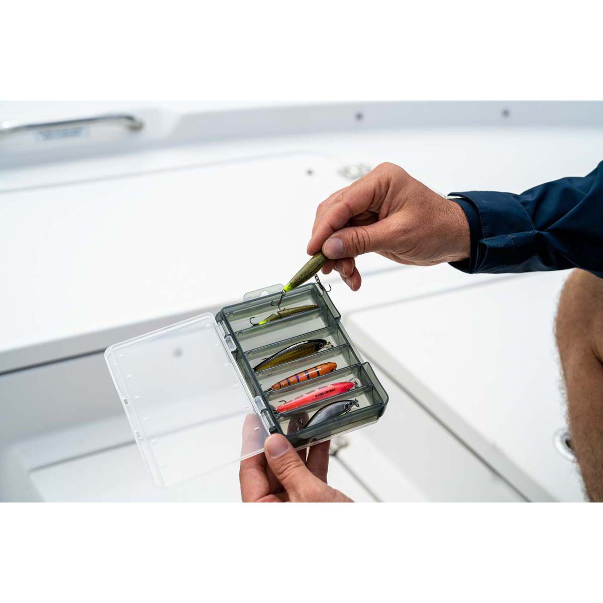 Meiho Reversible D-86 Tackle Box Clear, , bcf_hi-res