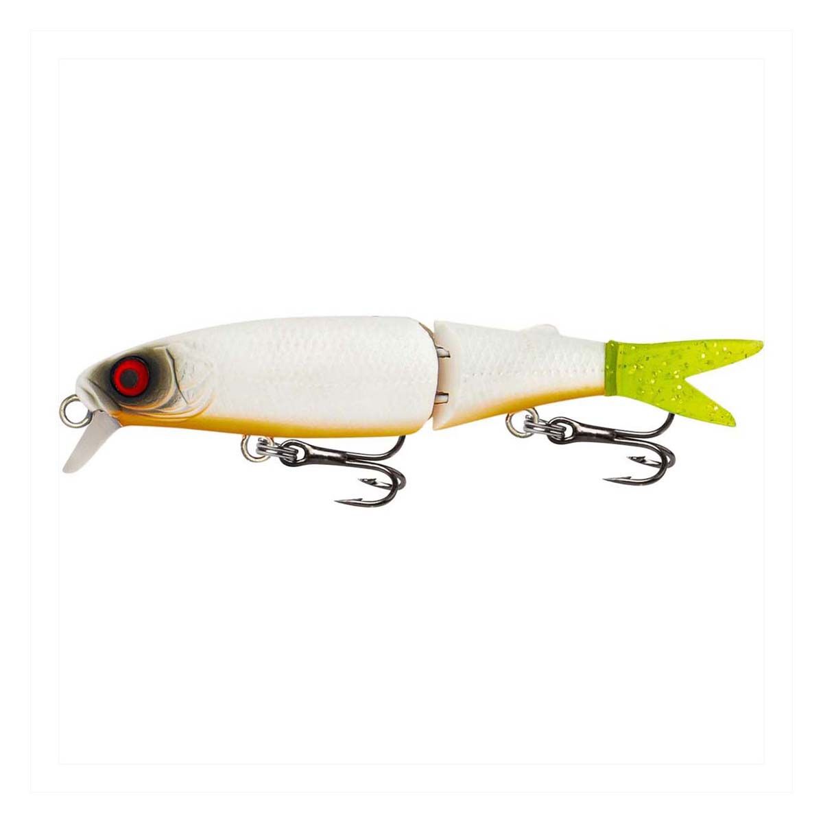 Fishcraft Squirmer Minnow Hard Body Lure 70mm White Widow, White Widow, bcf_hi-res