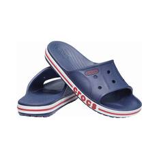 Crocs Unisex Bayaband Slides, Navy/Pepper, bcf_hi-res