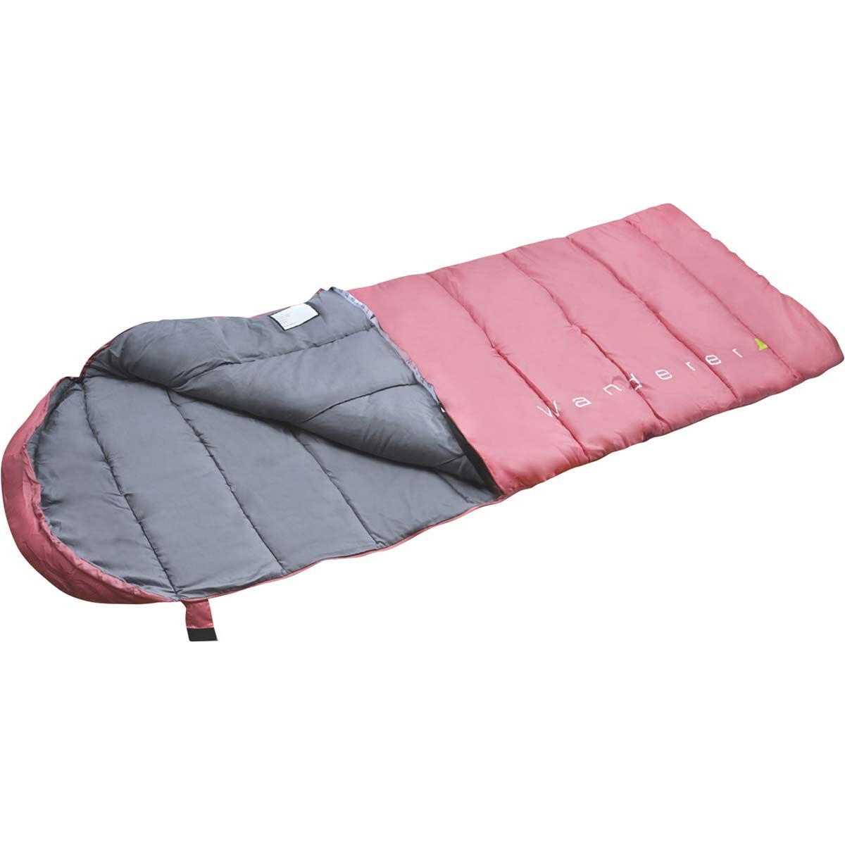 Wanderer Singe 0&deg; Hooded Rose Pink Sleeping Bag, , bcf_hi-res