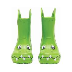 Crocs Kids’ Handle It Duke the Crocodile Rainboots, Green, bcf_hi-res