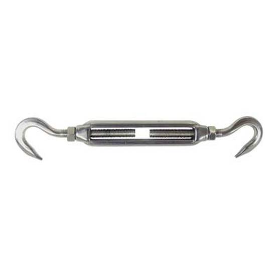 Blueline Stainless Turnbuckle Hook to Hook Open 8mm, , bcf_hi-res