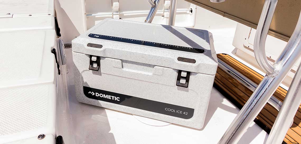Ice box on boat Ice box on boat