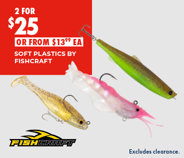 SOFT PLASTICS BY FISHCRAFT