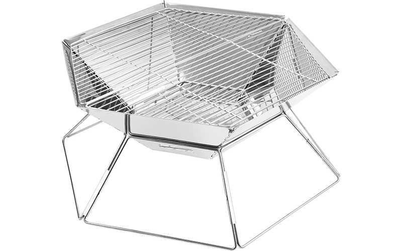 Wanderer Stainless Steel Folding firepit with grill