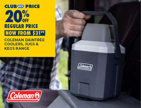 COLEMAN DAINTREE COOLERS, JUGS & KEGS RANGE