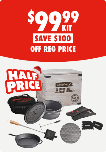 Campfire 9 Piece Frontier Cast Iron Kit 