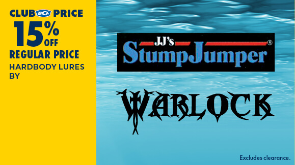 HARDBODY LURES BY JJS STUMPJUMPER, WARLOCK