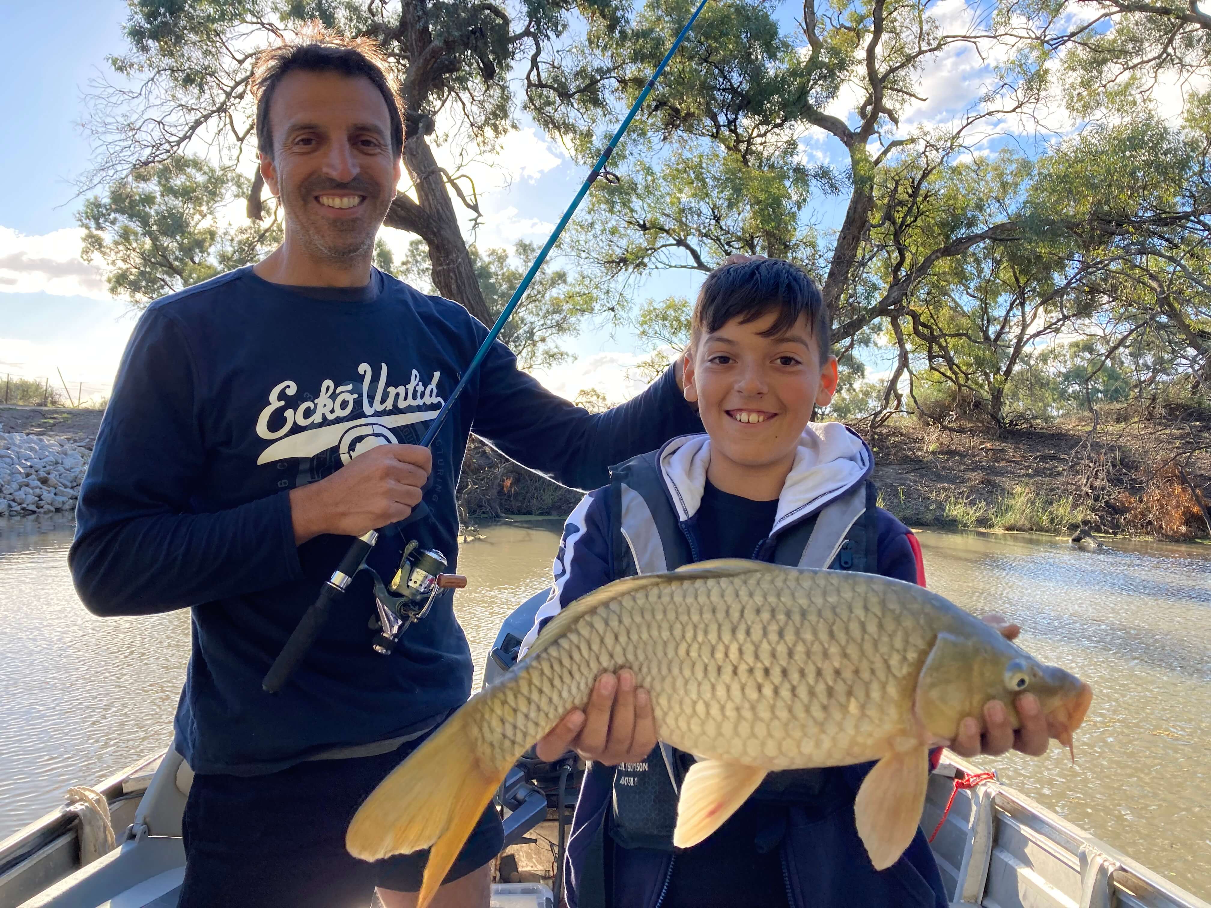 Fishing with kids