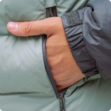 Zipped hand pockets