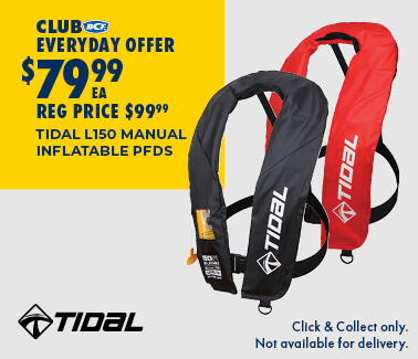 TIDAL L150 MANUAL INFLATABLE PFDS
