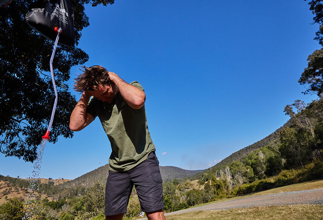 Winter swag camping Winter swag camping