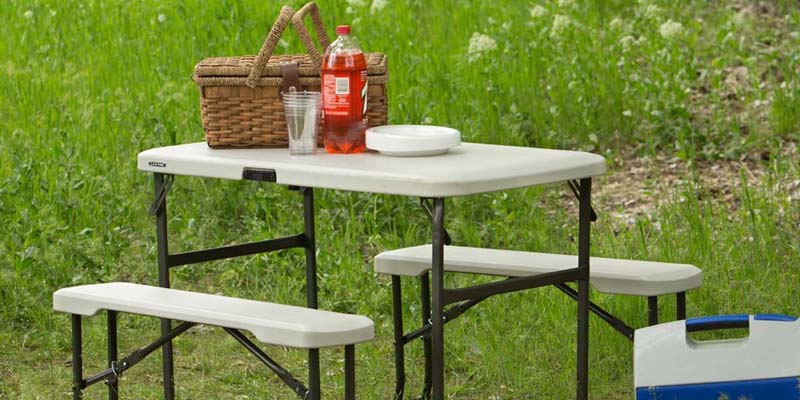 Lifetime Folding Picnic Table and Bench Set