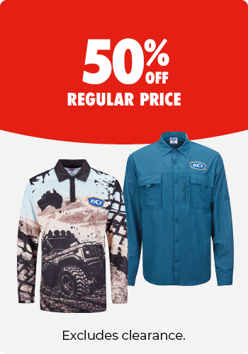 BCF Fishing Tops 50% off
