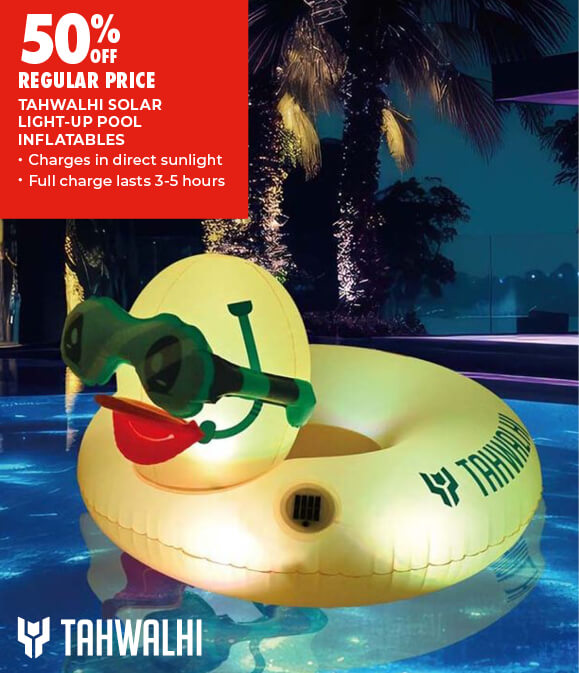 TAHWALHI SOLAR LIGHT-UP POOL INFLATABLES