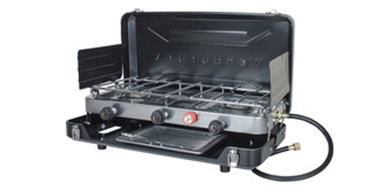 Wanderer LPG Portable Stove with Grill 2 Burner