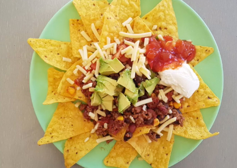 Mexican Mince Nachos