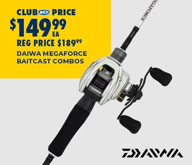DAIWA MEGAFORCE BAITCAST COMBOS