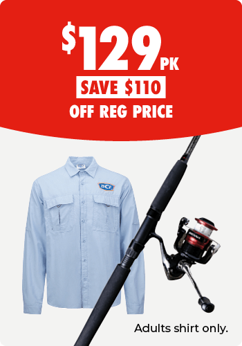 Shimano Viper Combo & BCF Vented Fishing Shirt Pack