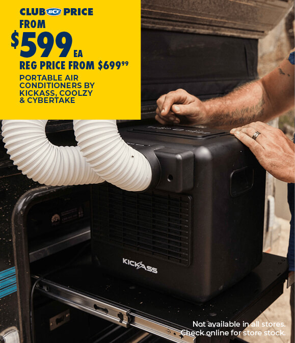 PORTABLE AIR CONDITIONERS BY KICKASS, COOLZY & CYBERTAKE