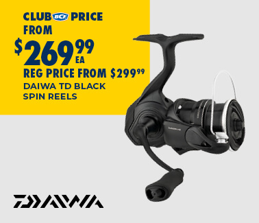 DAIWA TD BLACK SPIN REELS