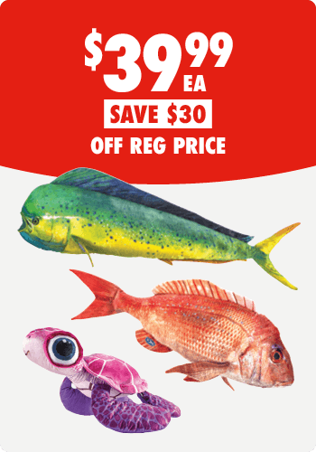 BCF Plush Fish Pillows