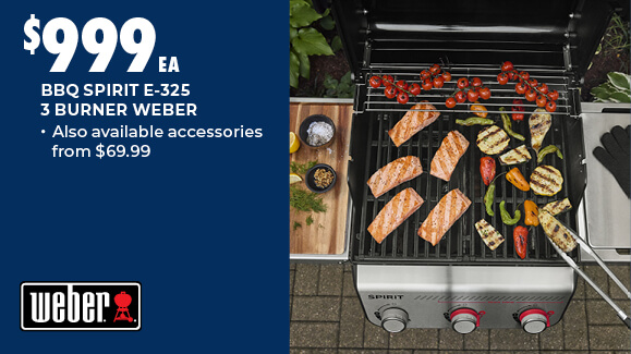 BBQ SPIRIT E-325 3 BURNER WEBER