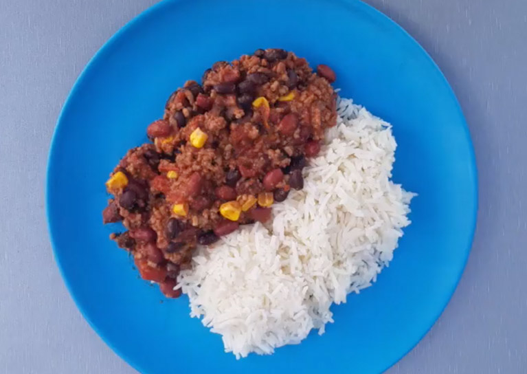 Mexican Mince with Rice