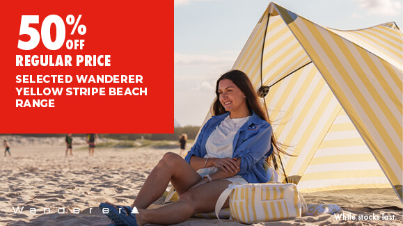 SELECTED WANDERER YELLOW STRIPE BEACH RANGE