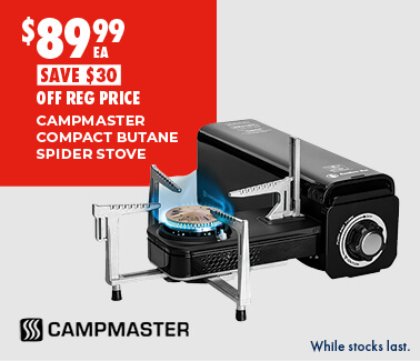 CAMPMASTER COMPACT BUTANE SPIDER STOVE