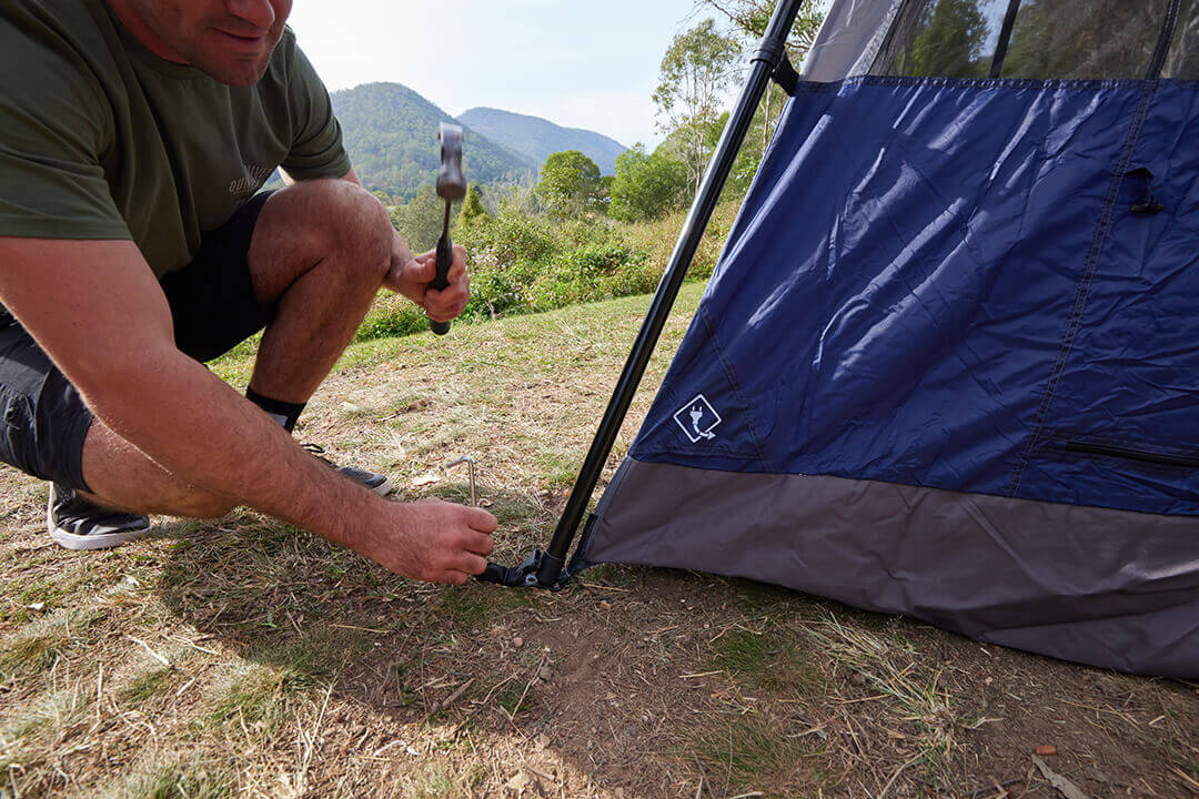 Winter swag camping Winter swag camping