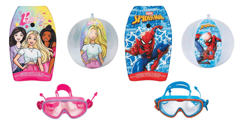 Barbie or Spiderman Beach and Pool Pack