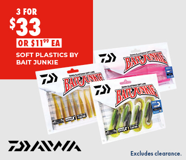 SOFT PLASTICS BY BAIT JUNKIE