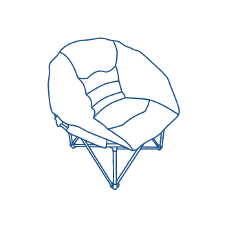 Bcf moon top chair