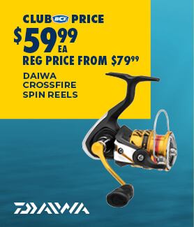 DAIWA CROSSFIRE SPIN REELS