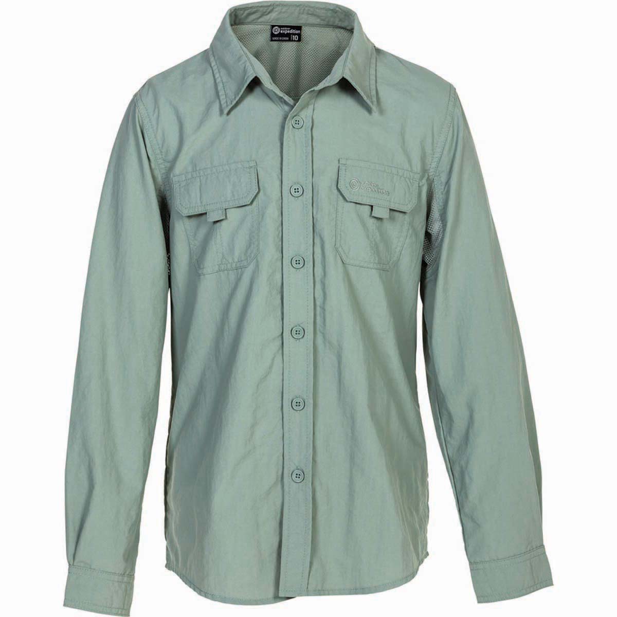 Outdoor Expedition Kid S Vented Long Sleeve Fishing Shirt 8 Bcf